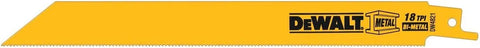 DEWALT Reciprocating Saw Blades, Straight Back, 8-Inch, 18 TPI, 100-Pack (DW4821B)