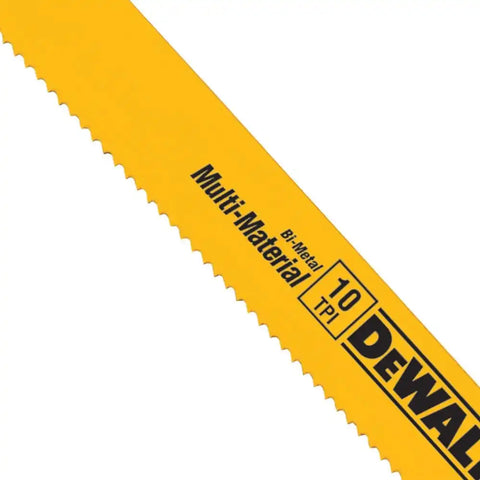 DEWALT Reciprocating Saw Blades, Straight Back, 6-Inch, 10 TPI, 5-Pack (DW4806) , Yellow