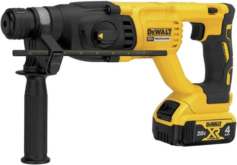 DEWALT DCH133M2 20V Max XR Brushless 1” D-Handle Rotary Hammer Kit