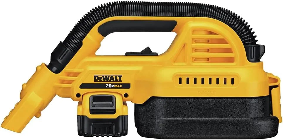 DEWALT 20V MAX Cordless Hand Vacuum, For Wet or Dry Surfaces, 1/2-Gallon Tank, Washable Filter, Battery and Charger Included (DCV517M1)