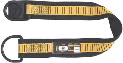 DEWALT Web Anchor Strap - Choker - Large and Small D-Rings with Wear Pad, 3'