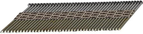 DEWALT Framing Nails, Paper Tape, 30-Degree, Ring Shank, Galvanized, Off-Set Round Head, 2 3/8-Inch x .113-Inch, 2000-Pack (DPT-8DR113GFH)