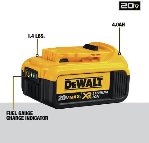 DEWALT 20V MAX* Cordless Impact Wrench Kit with Hog Ring, 1/2-Inch (DCF880HM2), Yellow