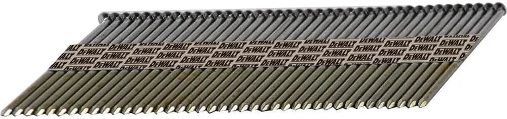 DEWALT Framing Nails, Paper Tape, 30-Degree, Smooth Shank, Bright Finish, Off-Set Round Head, 3 1/2-Inch x .131-Inch, 2000-Pack (DPT-16D131FH)