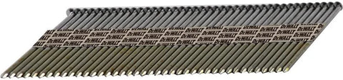 DEWALT Framing Nails, Paper Tape, 30-Degree, Smooth Shank, Bright Finish, Off-Set Round Head, 3 1/2-Inch x .131-Inch, 2000-Pack (DPT-16D131FH)