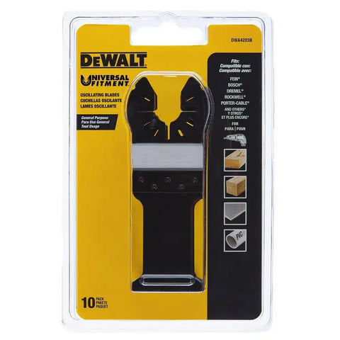 DEWALT DWA4203B Bi Metal Wood with Nails Oscillating Blade (10 pack)