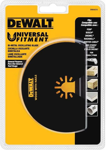DEWALT Dwa4210 Oscillating Semicircle Blade, Black