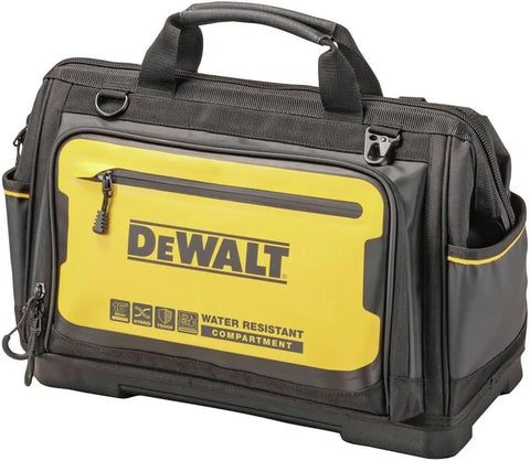 DEWALT Tool Bag, Water Resistant, Hard Bottom, 16-inch, Professional Tool Tote (DWST560103)