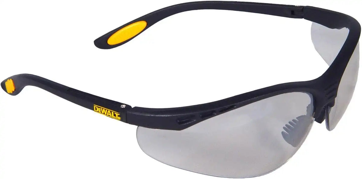 Dewalt DPG58-9C Reinforcer Indoor/Outdoor High Performance Protective Safety Glasses with Rubber Temples