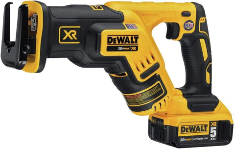 DEWALT 20V MAX XR Compact Reciprocating Saw, 5.0-Amp Hour, Cordless (DCS367P1)