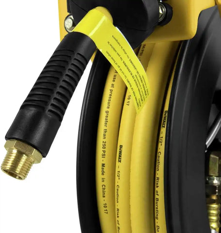 DEWALT DXCM024-0344 Double Arm Hose Reel with 1/2" x 50' Premium Rubber Hose