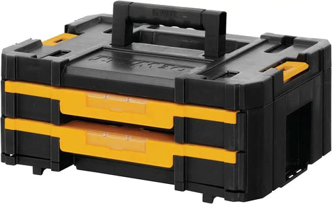 DEWALT TSTAK Tool Storage Organizer with Double Drawers, Holds Up to 16.5 lbs. (DWST17804) (Pack of 4)