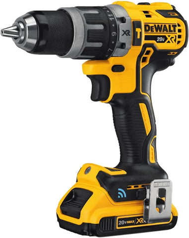 DEWALT 20V MAX* XR Hammer Drill Kit, Tool Connect Bluetooth (DCD797D2)