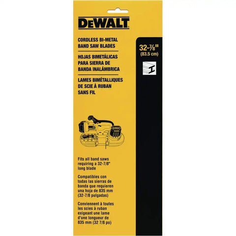 DEWALT Portable Band Saw Blade, 32-7/8-Inch, .020-Inch, 18 TPI, 3-Pack (DW3983C)