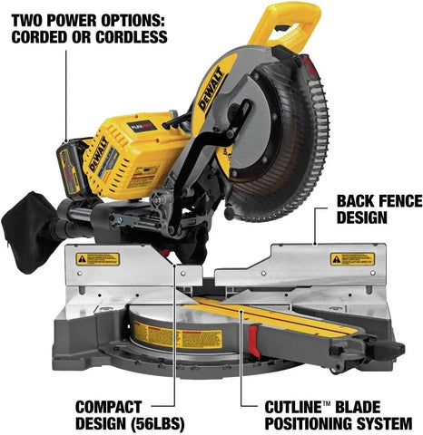 DEWALT DHS790AT2 Flexvolt 120V Sliding Miter Saw