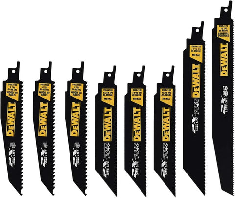 DEWALT - DWA4101 Reciprocating Saw Blade Set, Wood/Metal Cutting, 8-Pack (DWAR8SETCS)