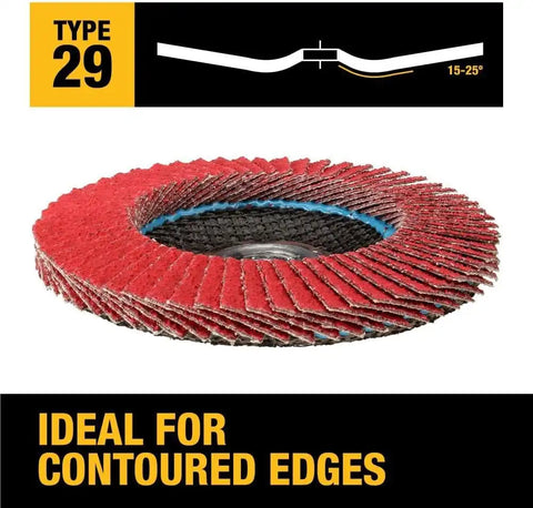 DEWALT DWA8280H 40G T29 XP Ceramic Flap Disc, 4-1/2" x 5/8"