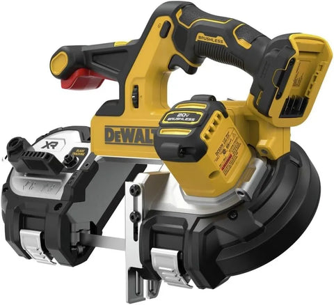 DEWALT 20V MAX XR Dual Trigger Bandsaw, Brushless Motor, Portable and Cordless, 3-3/8 Inch Cut Capacity, Bare Tool Only (DCS379B)