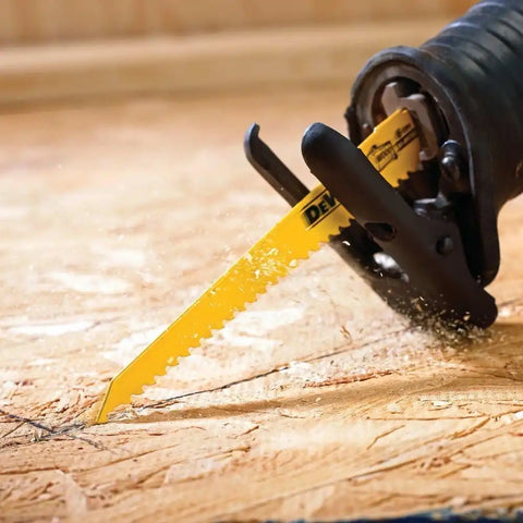 DEWALT Reciprocating Saw Blade Set for Metal Wood Iron, 12 Piece Bi-Metal Increased Durability Blades, with Storage Case (DW4892)