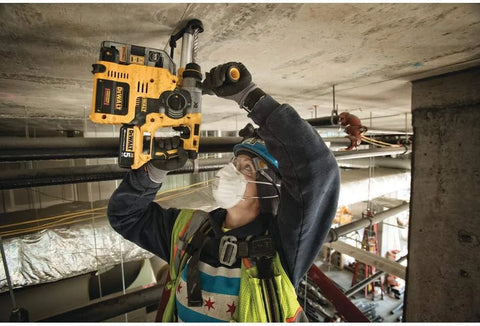 DEWALT 20V MAX XR Rotary Hammer, SDS Plus, L-Shape, On-Board Dust Extractor, 1-Inch (DCH273P2DHO)