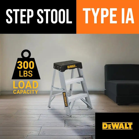 DeWalt Type IA 300lb Rated AL Stepladder 2' DXL2010-02