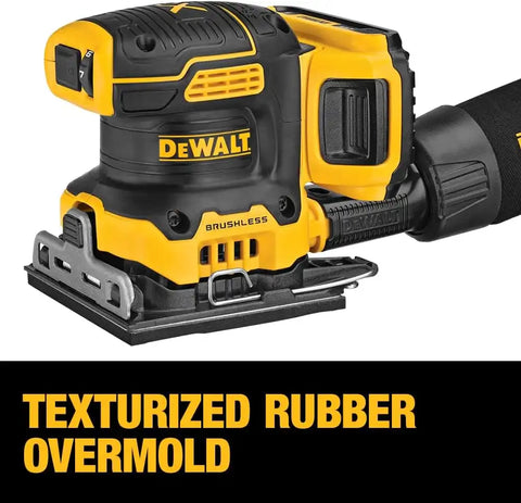 DEWALT 20V MAX* XR Palm Sander, Sheet, Variable Speed, 5-Ah Battery, 1/4-Inch (DCW200P1)