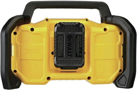 DEWALT 12V/20V MAX Portable Bluetooth Radio, Cordless, 100 ft Range, 3.5” Subwoofers, Jobsite (DCR028B)