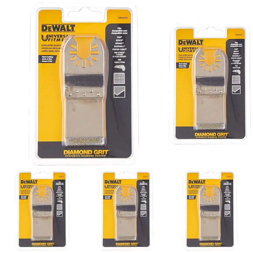 DEWALT DWA4242 Diamond Flush Cut Oscillating Blade (Pack of 5)