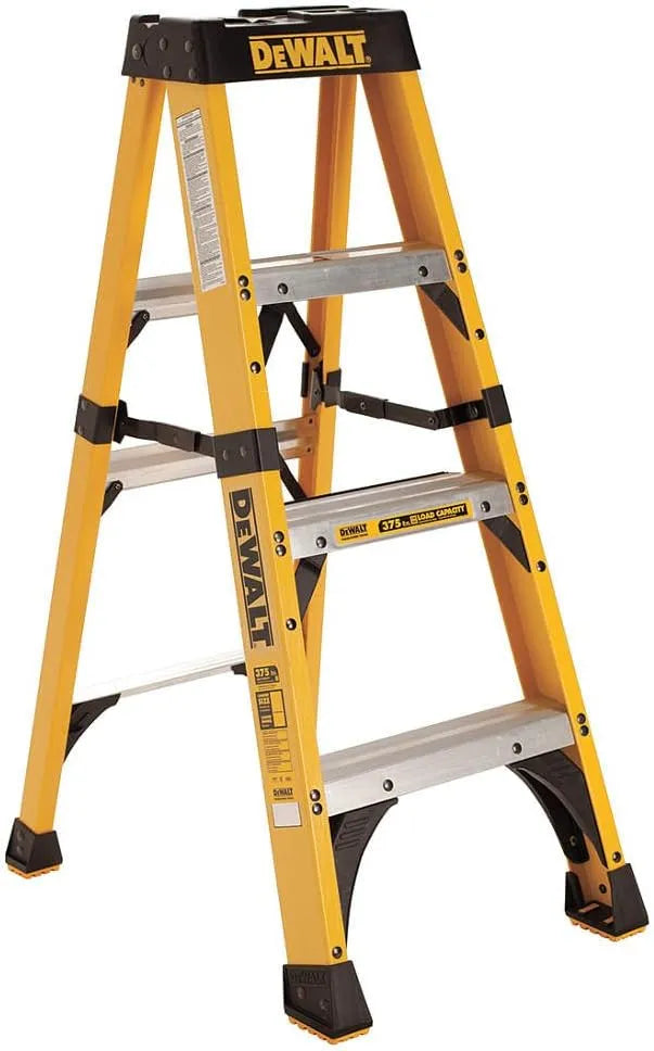DeWalt Type IAA 375lb Rated FG Stepladder 4' DXL3410-04