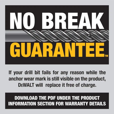DEWALT DW5464 1-Inch by 8-Inch by 10-Inch ROCK CARBIDE SDS Plus Hammer Bit