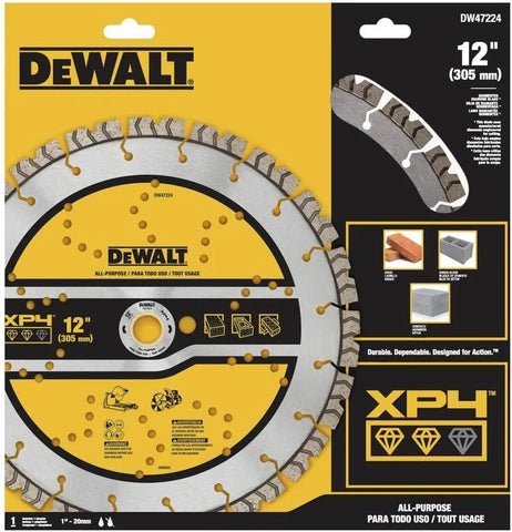 DEWALT DW47224 12IN SEGMENTED XP4 ALL PURPOSE
