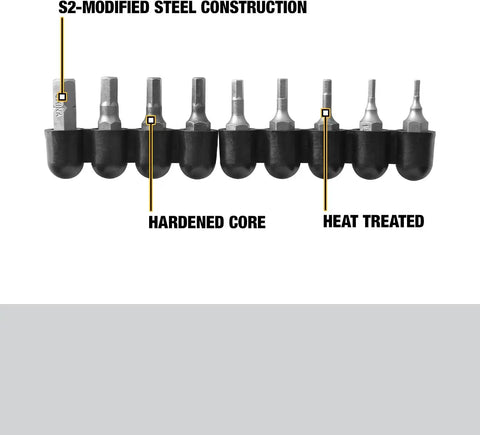 DEWALT Hex Bit Set, 9-Piece (DW2068)