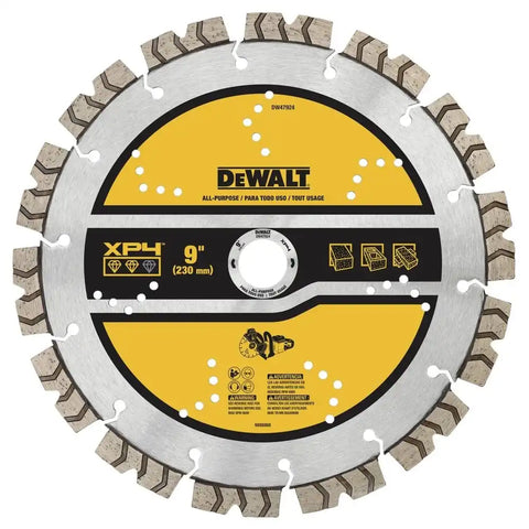 DEWALT Diamond Saw Blade, Concrete and Masonry Blade, Segmented, 9-inch (DW47924)