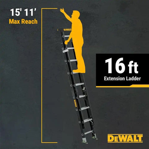 DeWalt Type IA 300lb Rated FG Extension w/ProTop 16' DXL3020-16PT