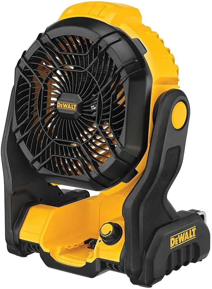 DEWALT 20V MAX Jobsite Fan, Tool Only (DCE512B), 12x8x14 inches, Yellow/Black (Renewed)