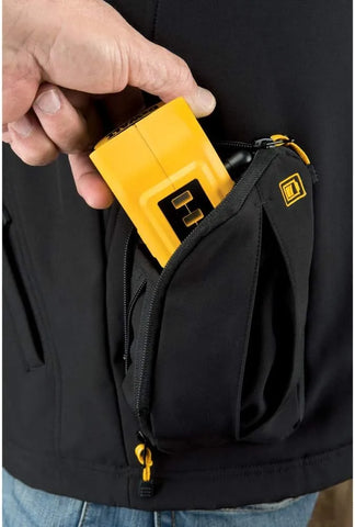 DEWALT DCHJ060B-L 20V/12V MAX Black Heated Jacket and Adaptor, Large