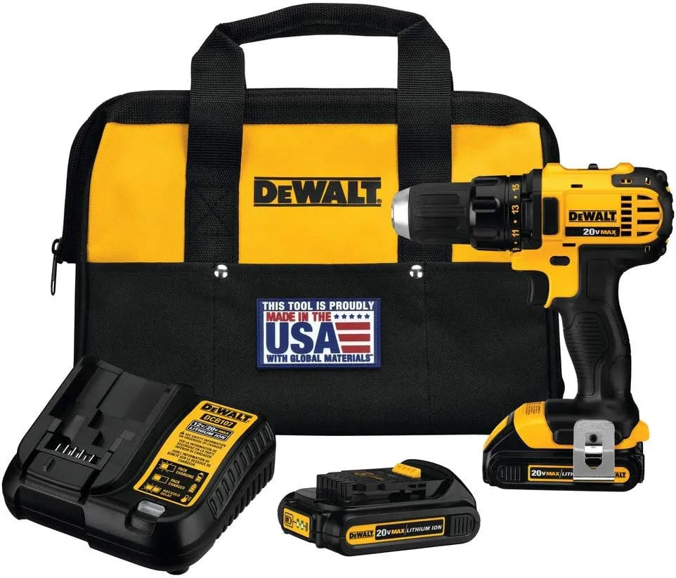 DeWalt DCD780C2 20V MAX Li-Ion Compact Drill/Driver Kit (1.5 Ah)