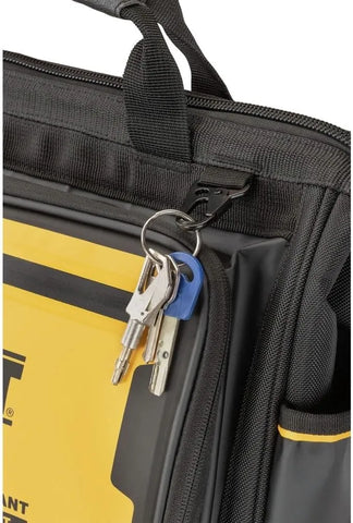 DEWALT Tool Bag, Water Resistant, Hard Bottom, 16-inch, Professional Tool Tote (DWST560103)
