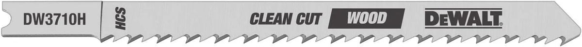DEWALT DW3710-5 4-Inch 10 TPI Fine Finish Wood Cut Cobalt Alloy Steel U-Shank Jig Saw Blade (5-Pack)