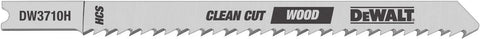 DEWALT DW3710-5 4-Inch 10 TPI Fine Finish Wood Cut Cobalt Alloy Steel U-Shank Jig Saw Blade (5-Pack)