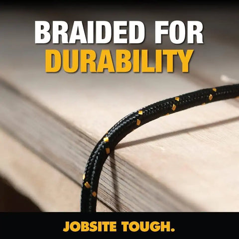 DEWALT Heavy Duty USB to Micro-USB Cable, Jobsite Micro USB Connector Cable, High Speed Charging Cord for Compatible Android Phones, Cameras, Legacy Devices, 4 ft