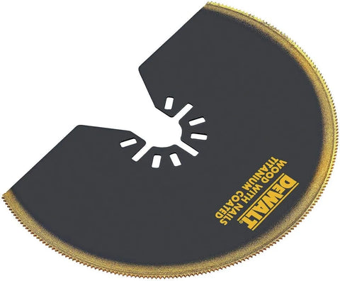 DEWALT DWA4211 Oscillating Titanium Nitride Coated Semicircle Blade, Black