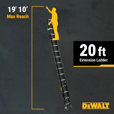 DeWalt Type IA 300lb Rated FG Extension w/ProTop 20' DXL3020-20PT