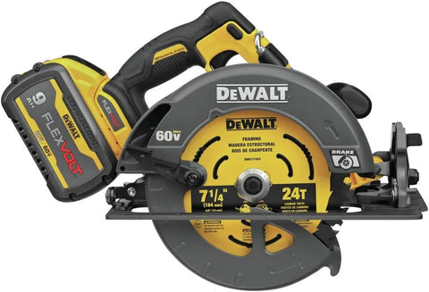 DEWALT FLEXVOLT 60V MAX* Circular Saw with Brake Kit, 7-1/4-Inch (DCS578X1)