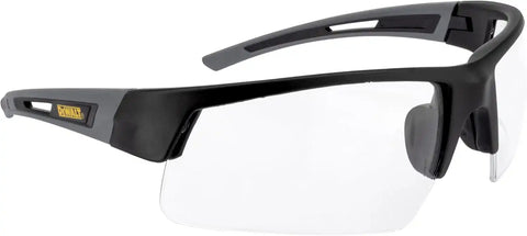 DEWALT DPG100-1D Crosscut® Safety Glasses - Black Half Frame - Clear Lens - ANSI Z87.1+ - 1 Pair