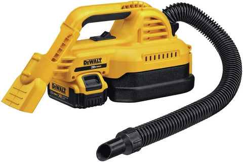 DEWALT 20V MAX Cordless Hand Vacuum, For Wet or Dry Surfaces, 1/2-Gallon Tank, Washable Filter, Battery and Charger Included (DCV517M1)