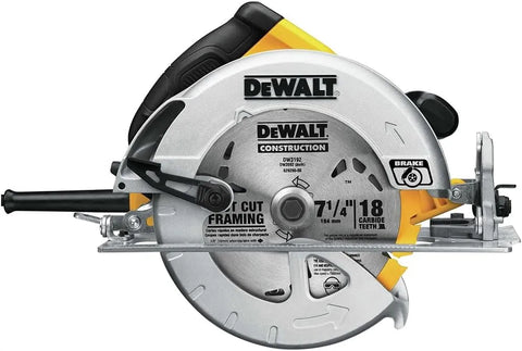 DEWALT Circular Saw, 7-1/4 inch, Pivoting with up to 57 Degree Bevel, Corded (DWE575SB)