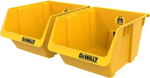 DEWALT Plastic Bins, 10lb Capacity, DEWALT Workshop Storage System Compatible (DWST82813)