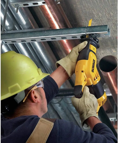 DEWALT DWE357 10-Amp Compact Reciprocating Saw, Yellow, 6 inches
