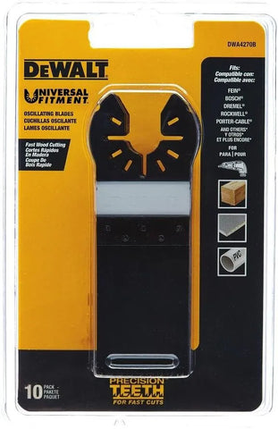 DEWALT DWA4270B Precision Tooth Blade (10 Pack), 1-1/4"